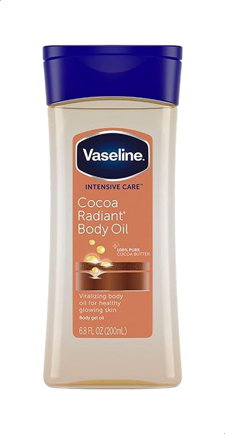 Vaseline Intensive Care Cocoa Radiant Body Oil, 6.8 fl. Oz - ZM Cosmetics