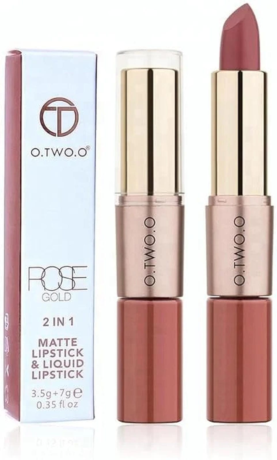 FASHIONISTADEAL O.TWO.O 2 IN 1 MATTE LIPSTICK & LIQUID LIPSTICK GLAZE (RGLL #11) - ZM Cosmetics