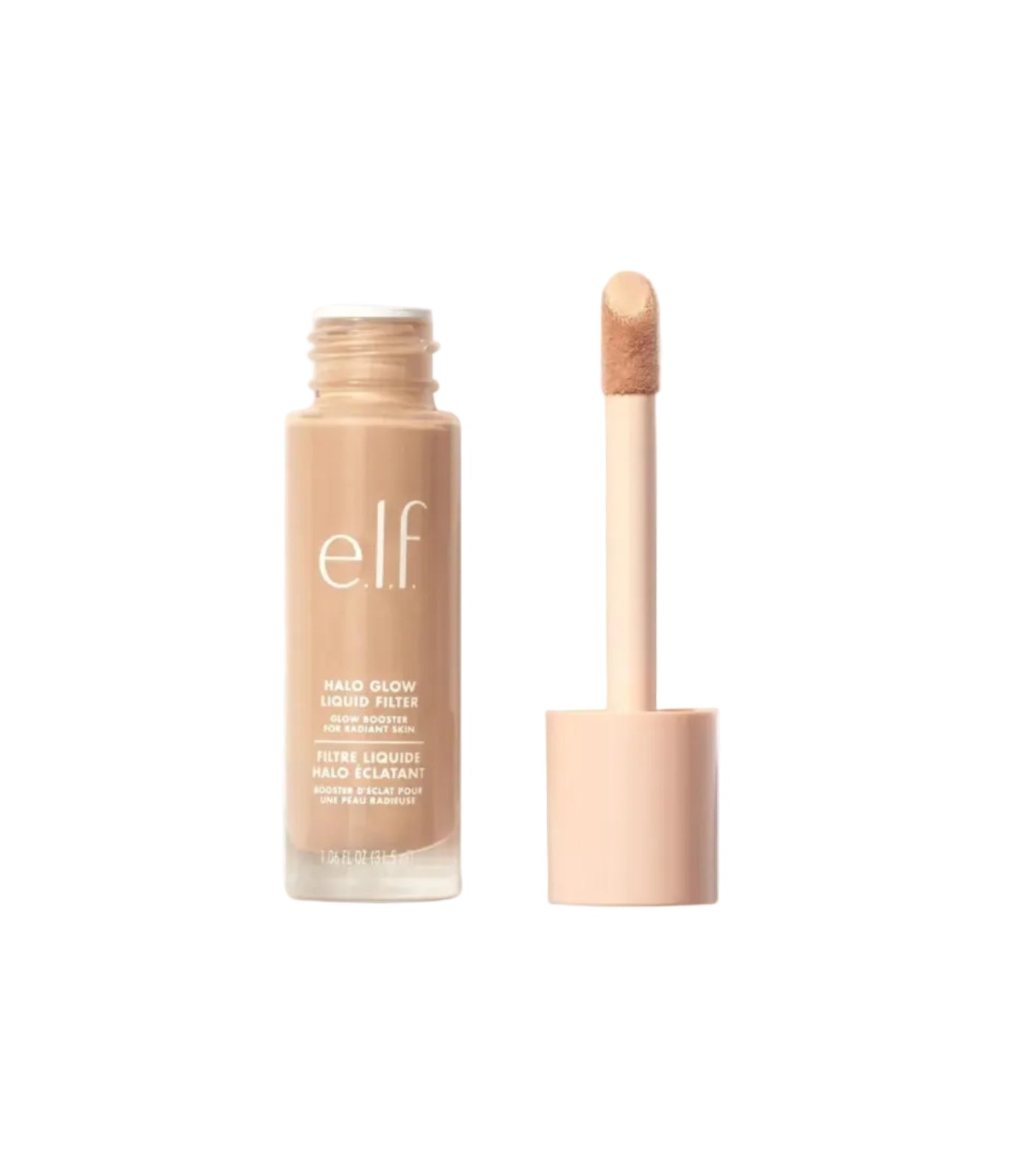 e.l.f. Halo Glow Liquid Filter, Complexion Booster For A Glowing, Soft-Focus Look, Infused With Hyaluronic Acid, Vegan & Cruelty-Free, 3 Light/Medium - ZM Cosmetics