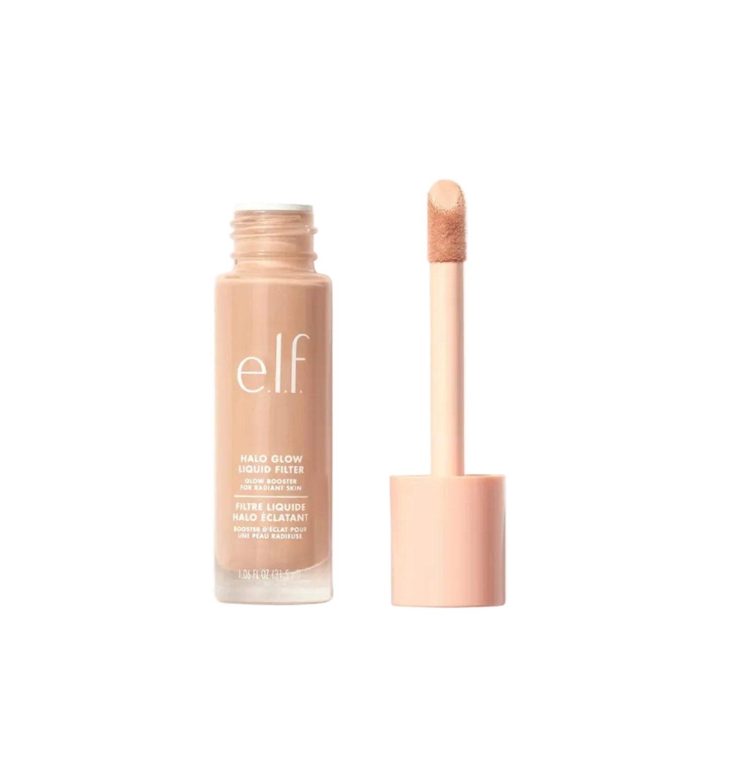 e.l.f. Halo Glow Liquid Filter Complexion Booster – Shade 4 Medium, 31.5ml | Illuminating Liquid Makeup for Radiant, Soft-Focus Glow | Infused with Hyaluronic Acid | Hydrating, Vegan & Cruelty-Free - ZM Cosmetics