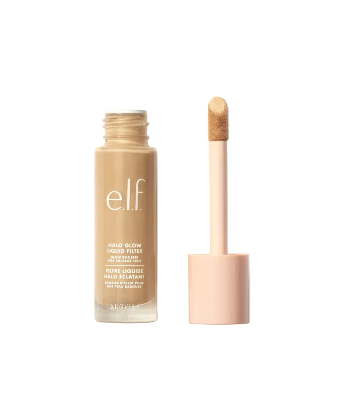 e.l.f. Halo Glow Liquid Filter, Complexion Booster For A Glowing, Soft-Focus Look, Infused With Hyaluronic Acid, Vegan & Cruelty-Free, 5 Medium/Tan - ZM Cosmetics