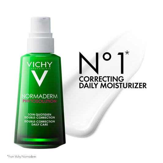 Vichy Normaderm Phytosolution Double Correction Daily Care Moisturiser For Oily & Acne Prone Skin With Salicylic Acid 50ml - ZM Cosmetics