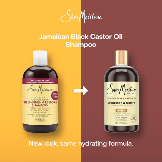Shea Moisture Jamaican Black Castor Oil Strengthen and Restore Shampoo - ZM Cosmetics