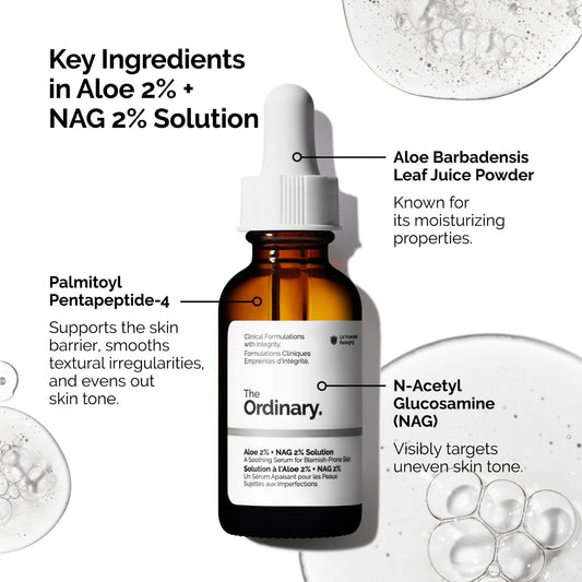 The Ordinary Aloe 2% + NAG 2% Solution - ZM Cosmetics