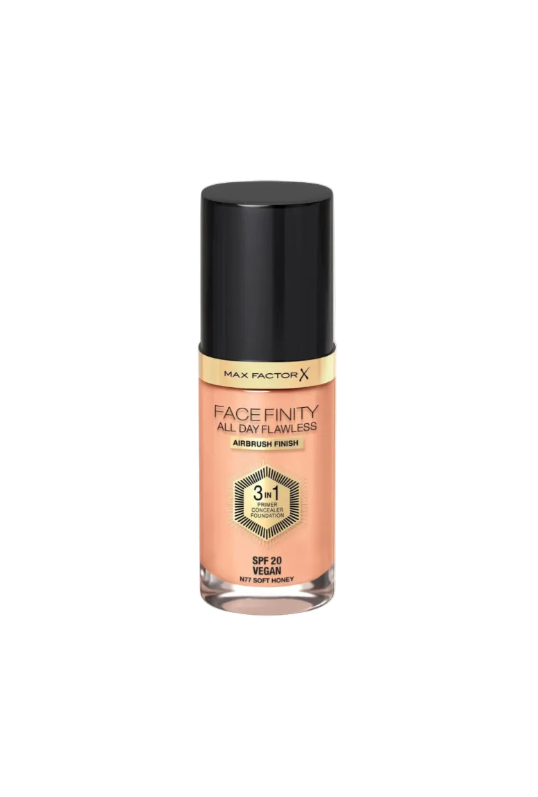 Max Factor face finity all day flawless spf20 N77 soft honey - ZM Cosmetics
