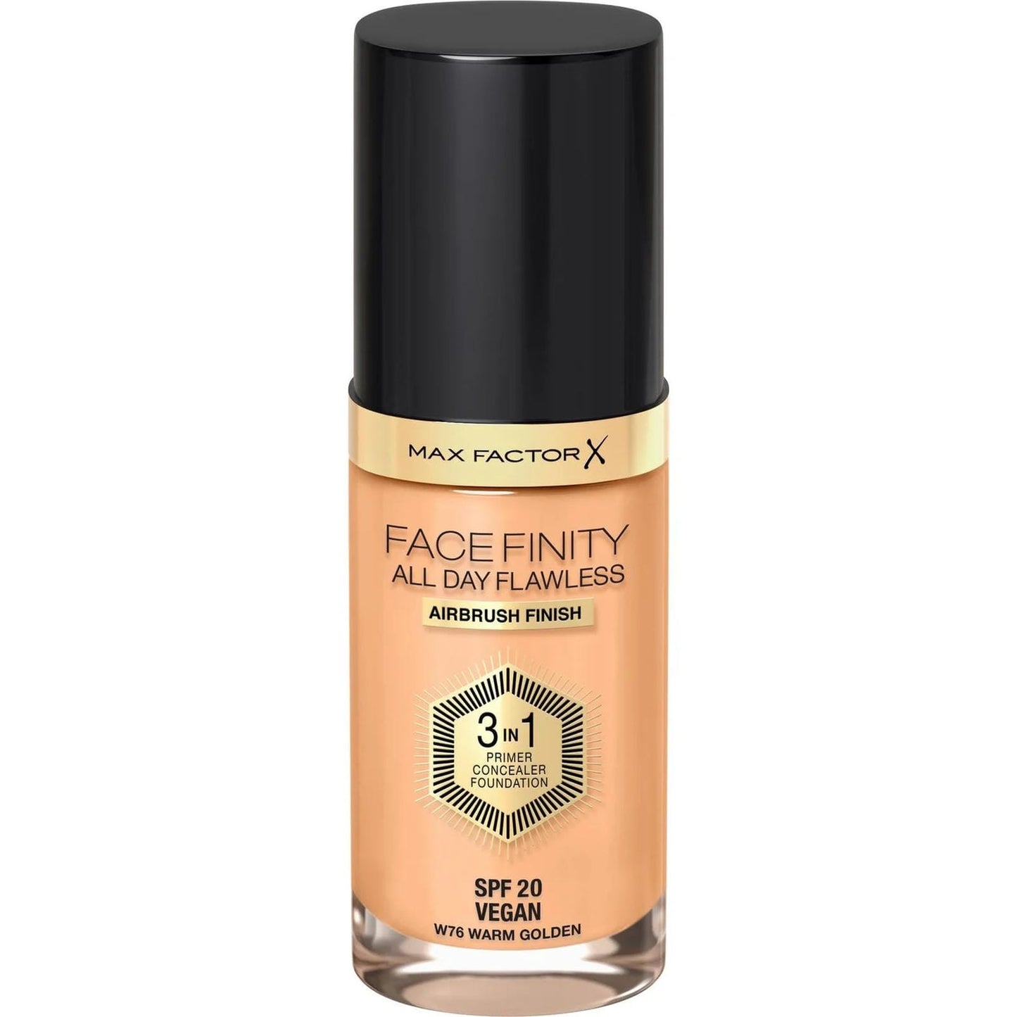 Max Factor Facefinity All Day Flawless 3 in 1 Foundation – W76 warm golden