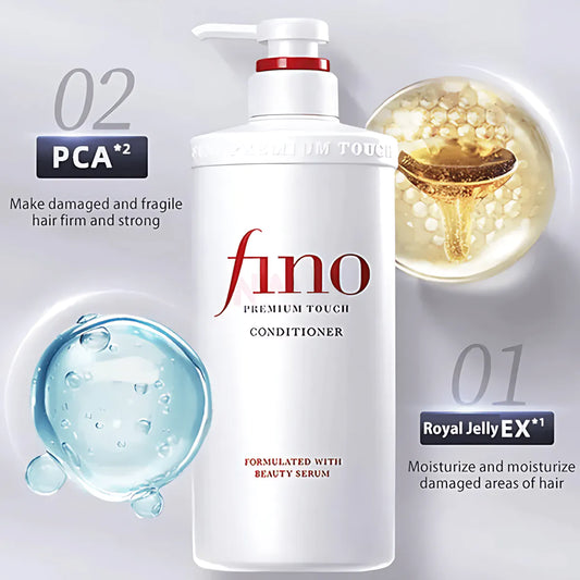Shiseido Fino Premium Touch Shampoo - Formulated with Beauty Serum, 550ml - ZM Cosmetics