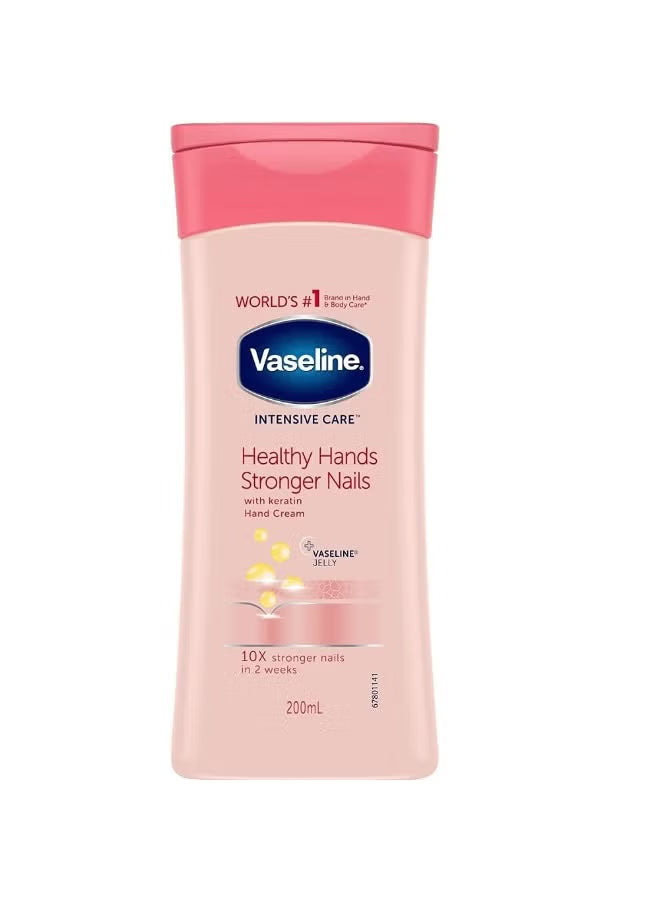 Vaseline Healthy Hand and Stronger Nails Hand Cream 200 ml - ZM Cosmetics