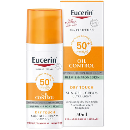 Eucerin sunblock 50+ for oily skin control ( New Formula ) - ZM Cosmetics
