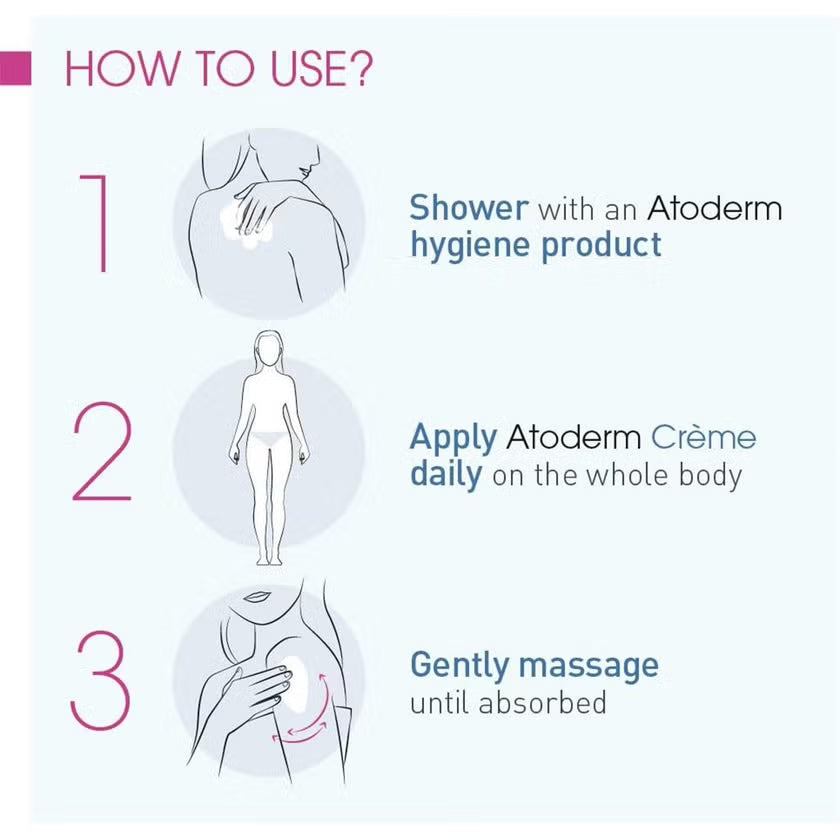 Bioderma Atoderm Créme Ultra Nourishing Skin Cream for Normal to Dry Sensitive Skin Unscented - ZM Cosmetics