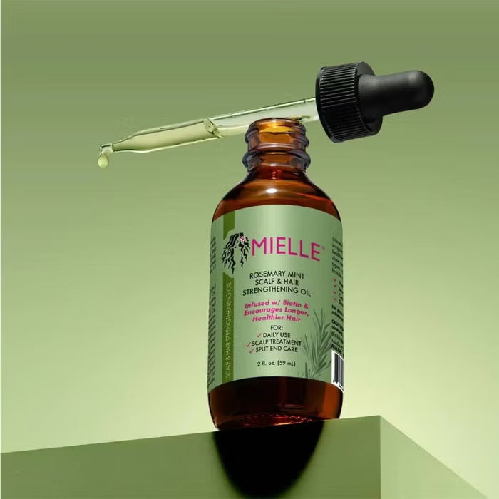 MIELLE Rosemary Mint Scalp & Hair Strengthening Oil 59 mL - ZM Cosmetics