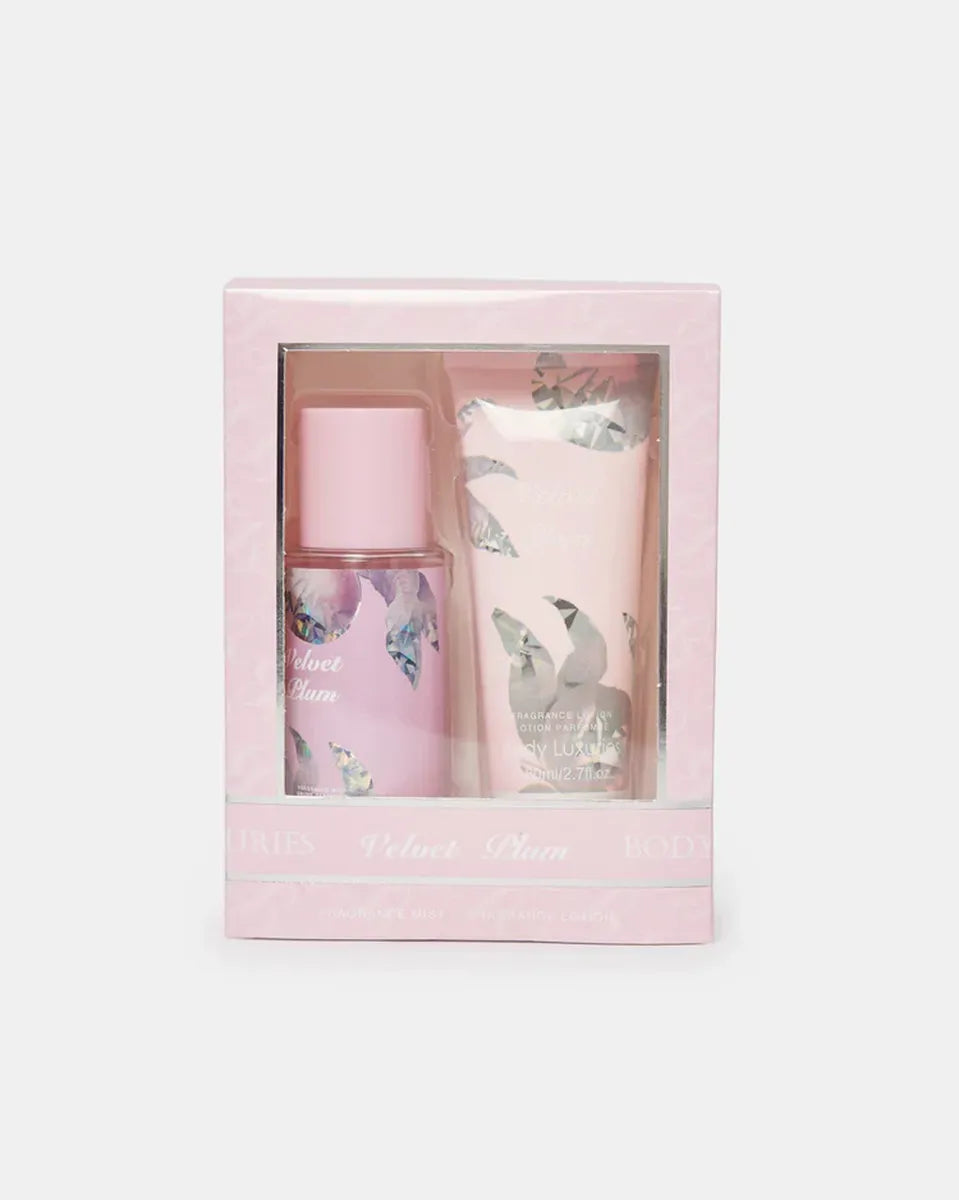 Body Luxuries Velvet Plum Gift Set (2 Piece) - ZM Cosmetics