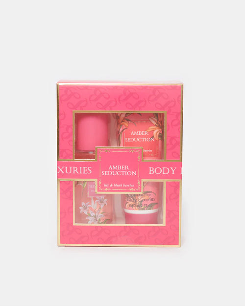 BODY LUXURIES AMBER SEDUCTION LILY & BLUSH  BERRIES