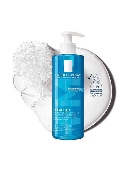 Effaclar Purifying Foaming Gel Cleanser; Acne Face Wash For Women/Men; Dermatologically-Tested Skincare Treatment For Oily & Sensitive Skin 400ml