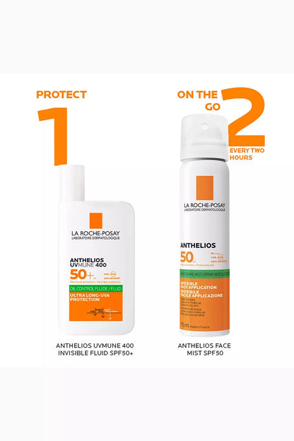 La Roche-Posay Anthelios Oil Control Fluid SPF50+ for Oily Blemish-Prone Skin, 50ml