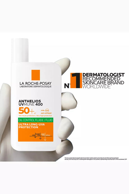 La Roche-Posay Anthelios Oil Control Fluid SPF50+ for Oily Blemish-Prone Skin, 50ml