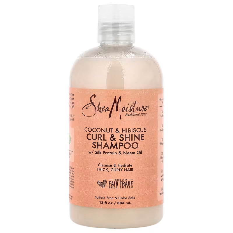 Shea Moisture Coconut and Hibiscus Curl & Shine Gel Style Milk shampoo - ZM Cosmetics