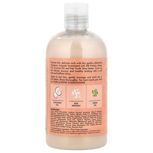 Shea Moisture Coconut and Hibiscus Curl & Shine Gel Style Milk shampoo - ZM Cosmetics