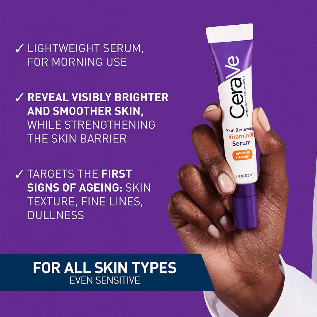 CeraVe Vitamin C Serum with Hyaluronic Acid - ZM Cosmetics