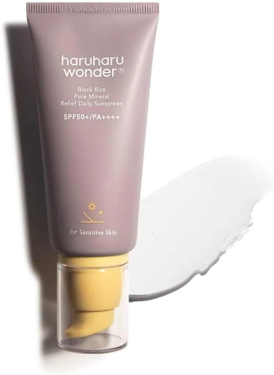 Haruharu Wonder - Black Rice Pure Mineral Relief Daily Sunscreen SPF50+/PA++++ 50ml-fr sensitive skin