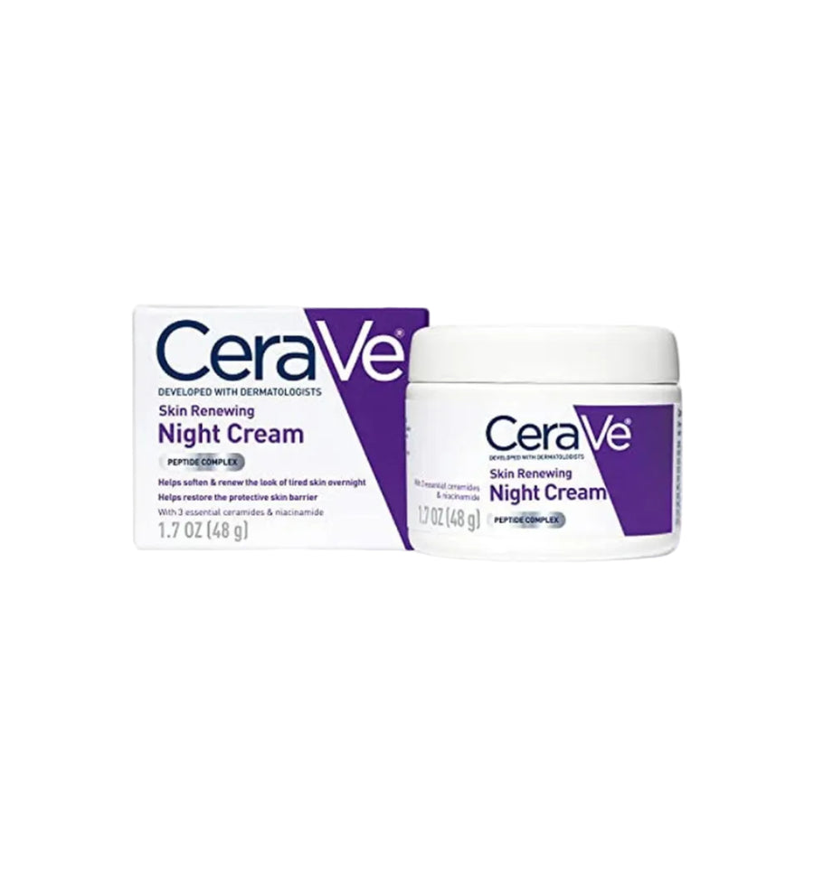 CeraVe Skin Renewing Night Cream Face Moisturizer - ZM Cosmetics