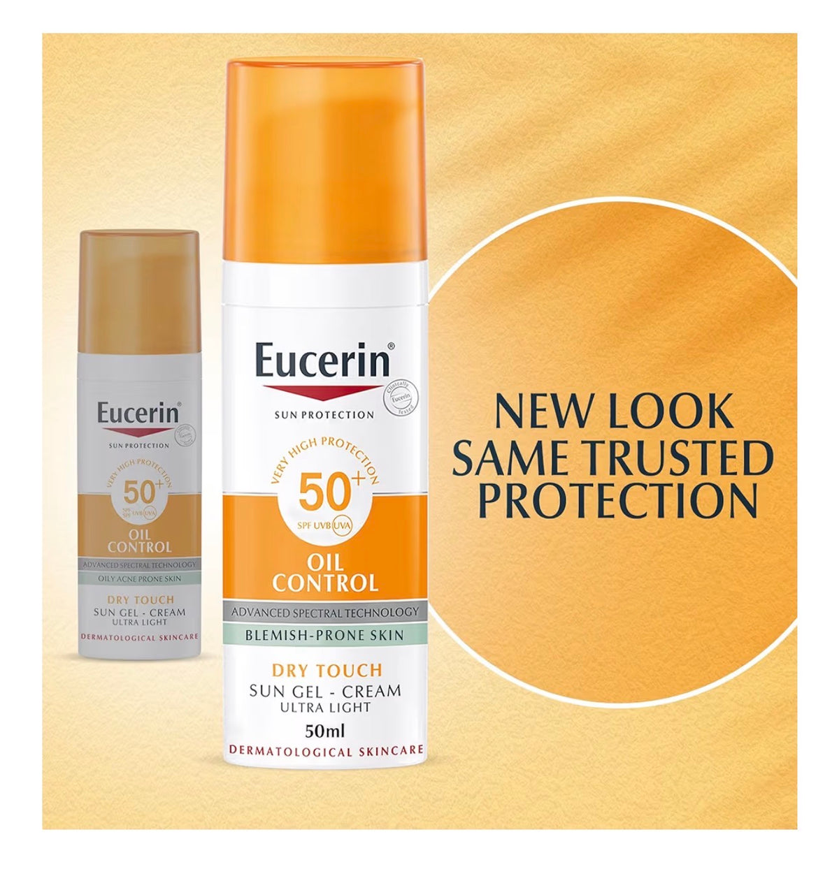Eucerin sunblock 50+ for oily skin control ( New Formula ) - ZM Cosmetics
