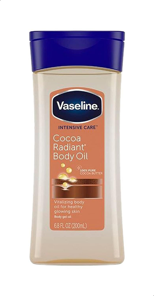Vaseline Intensive Care Cocoa Radiant Body Oil, 6.8 fl. Oz - ZM Cosmetics