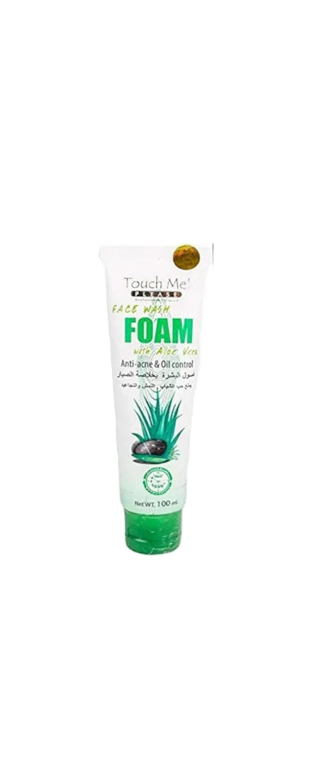 Touch Me Please Face Wash Foam Anti-acne & Oil Control with Aloe Vera - ZM Cosmetics