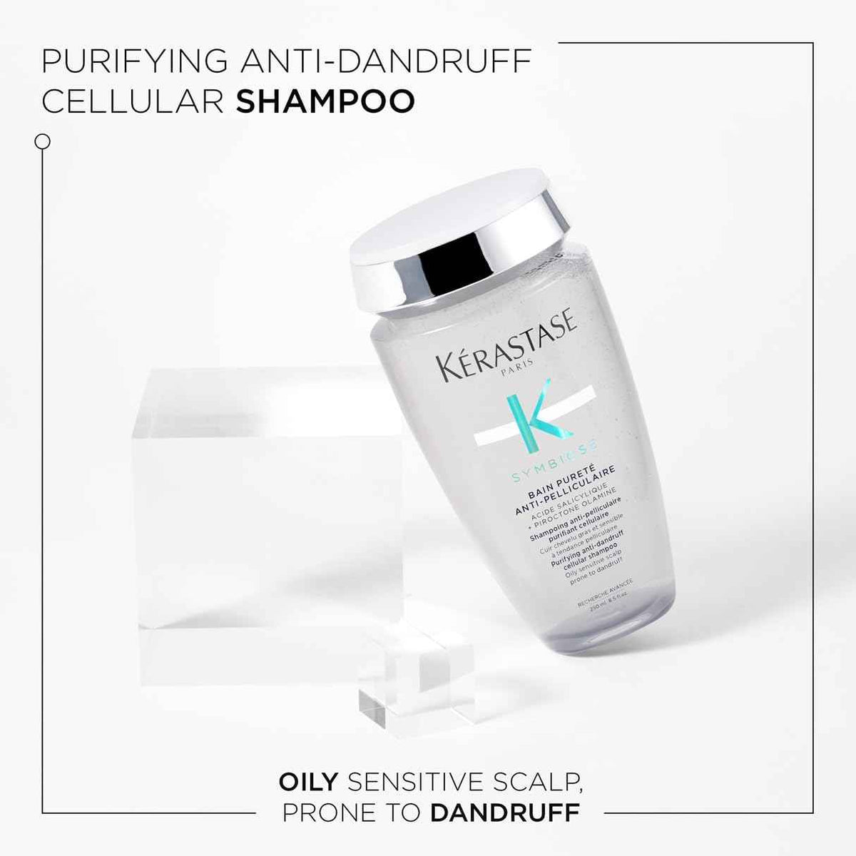 Kérastase Symbiose Anti-Dandruff Shampoo for Oily Scalp | Purifying Shampoo for Flakes and Scalp Comfort | 250ml