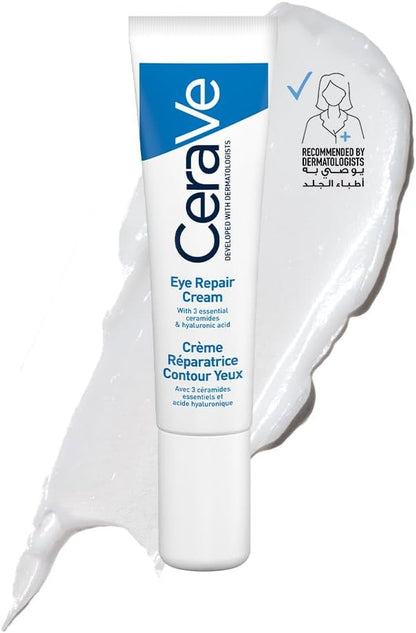 Cerave Eye Repair Cream for Dark Circles and Puffiness with Hyaluronic Acid 14.2ml - ZM Cosmetics