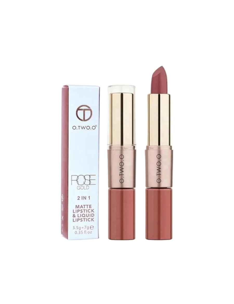 FASHIONISTADEAL O.TWO.O 2 IN 1 MATTE LIPSTICK & LIQUID LIPSTICK GLAZE (RGLL #11) - ZM Cosmetics