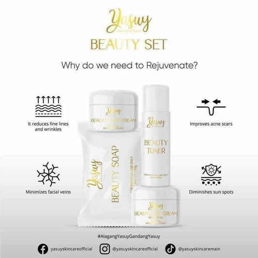 by-yasuy Beauty Set: Get the Glow (4-in-1 Facial Skin Care Set & Kit) - ZM Cosmetics