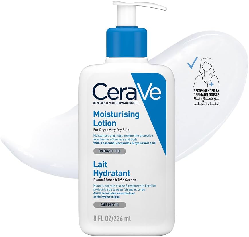 Cerave Moisturizing Lotion for Normal to Dry Skin with Hyaluronic Acid 236ml - ZM Cosmetics