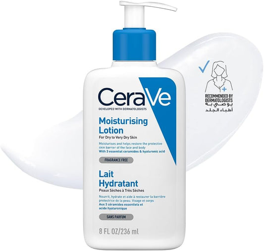 Cerave Moisturizing Lotion for Normal to Dry Skin with Hyaluronic Acid 236ml - ZM Cosmetics