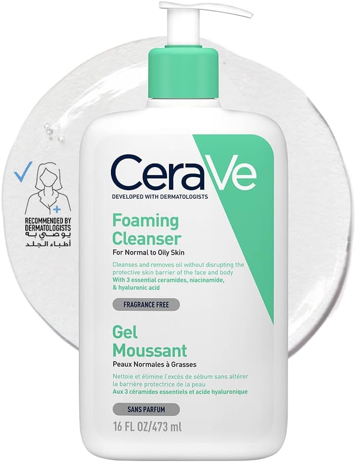 CeraVe Foaming Cleanser for Normal to Oily Skin - ZM Cosmetics