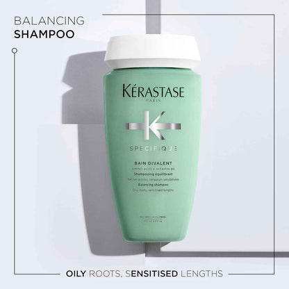 Kérastase Specifique Bain Divalent Silicone Free Shampoo for Oily Hair and Roots 250ml