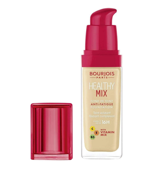 كريم أساس سائل مقاوم للتعب بتغطية متوسطة من بورجوا هيلثي ميكس، 51 فانيليا فاتحة، 30 مل، عامل حماية من الشمس 29199601051