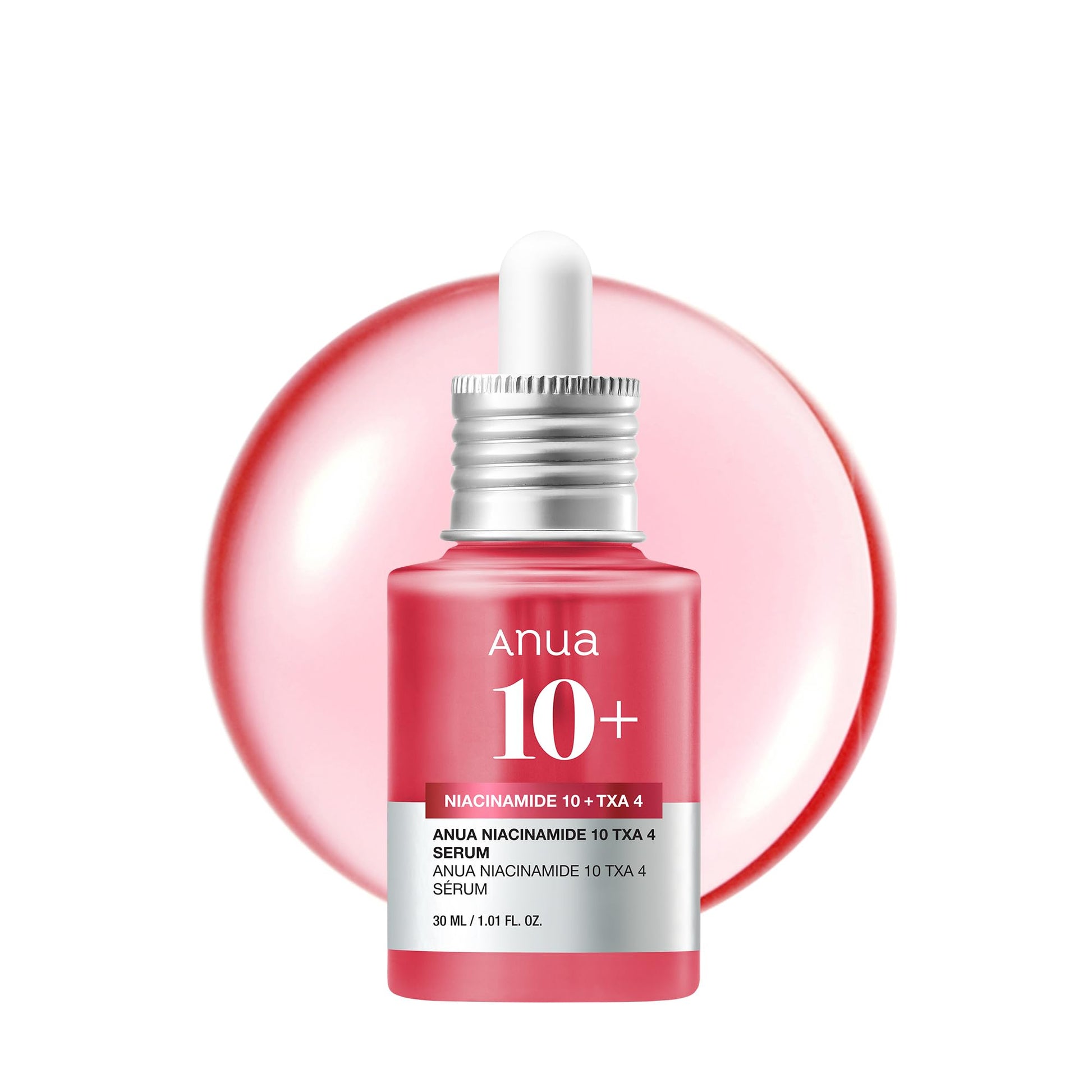 ANUA 10% Niacinamide+ 4% TXA Serum, Ceramide, Hyaluronic Acid, Tranexamic Acid, Vitamin B12 Natural color, Korean Glass Skin, Fragrance-Free, Dark Spot Serum, Korean Skincare - ZM Cosmetics