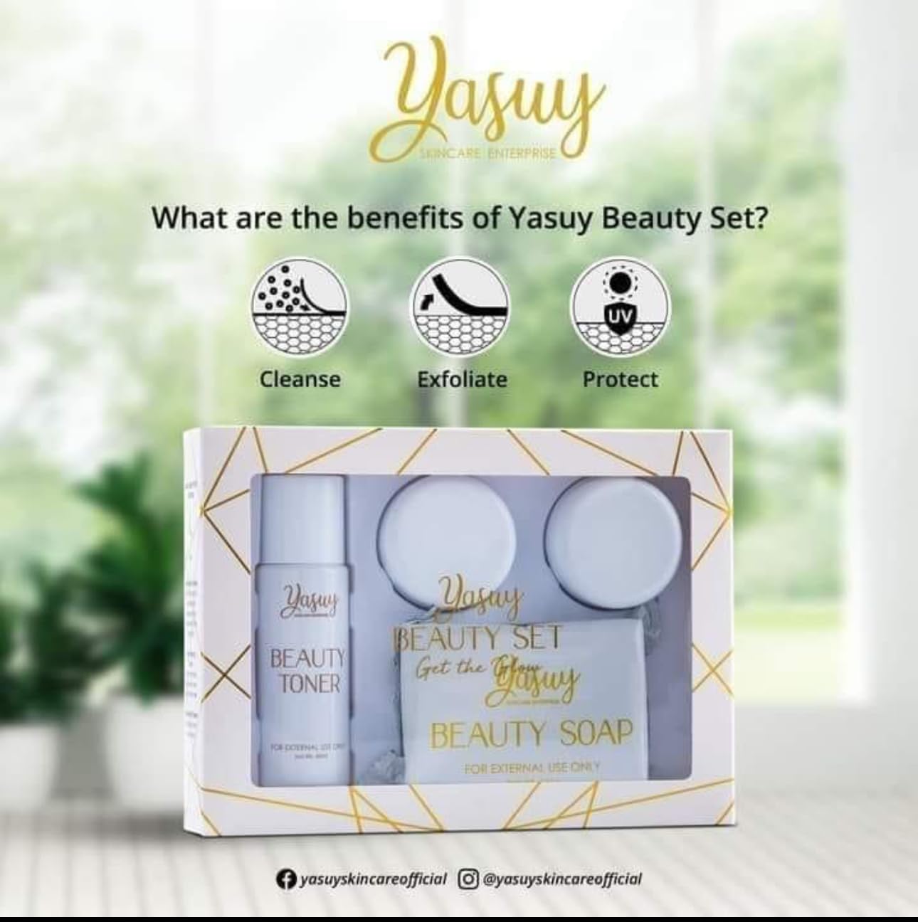 by-yasuy Beauty Set: Get the Glow (4-in-1 Facial Skin Care Set & Kit) - ZM Cosmetics