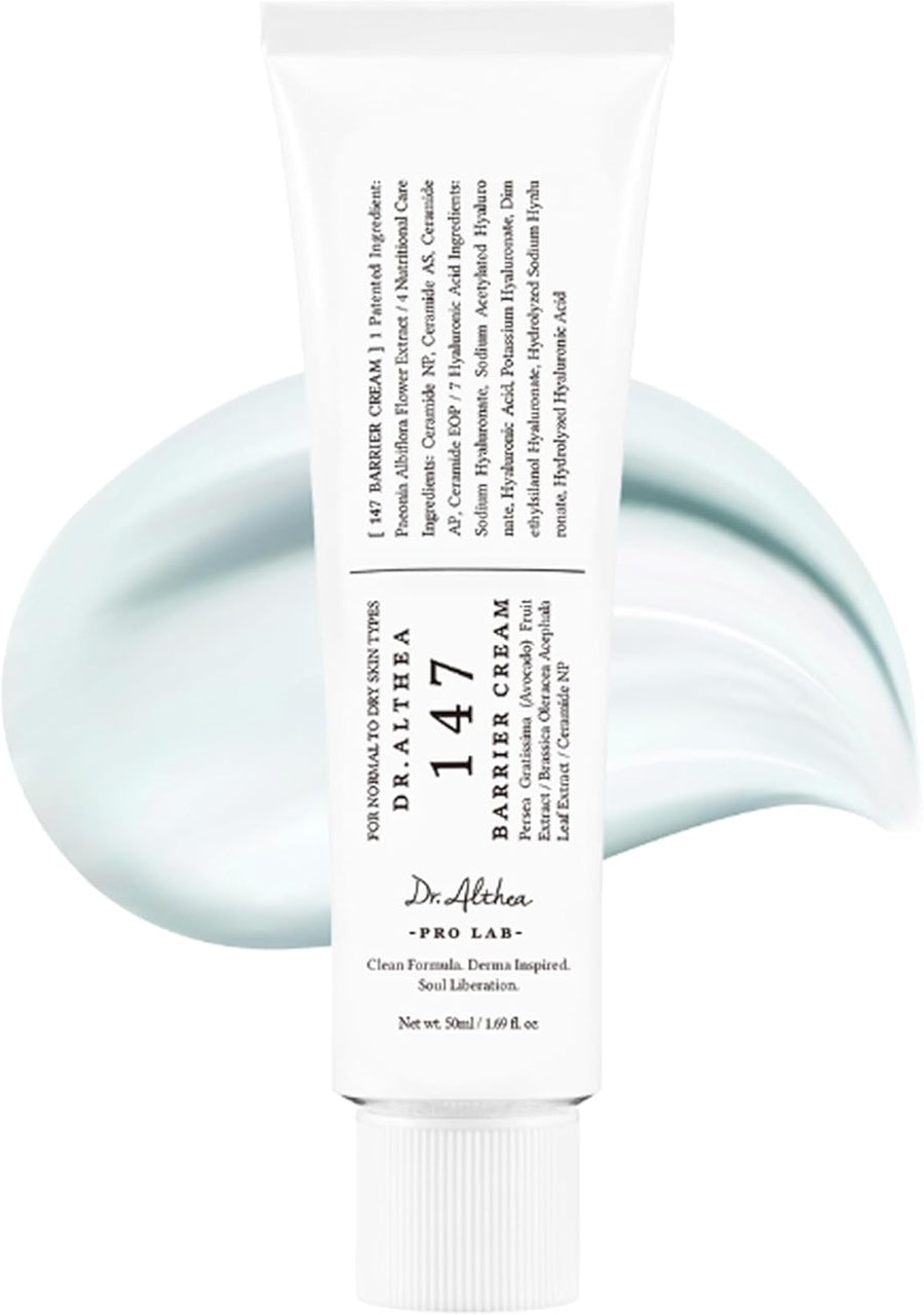 Dr.Althea 147 Barrier Cream | Daily Skin Barrier Repair Care | Deep Hydrating with Hyaluronic Acid & Ceramides | Korean Vegan Skincare for All Skin Types - ZM Cosmetics