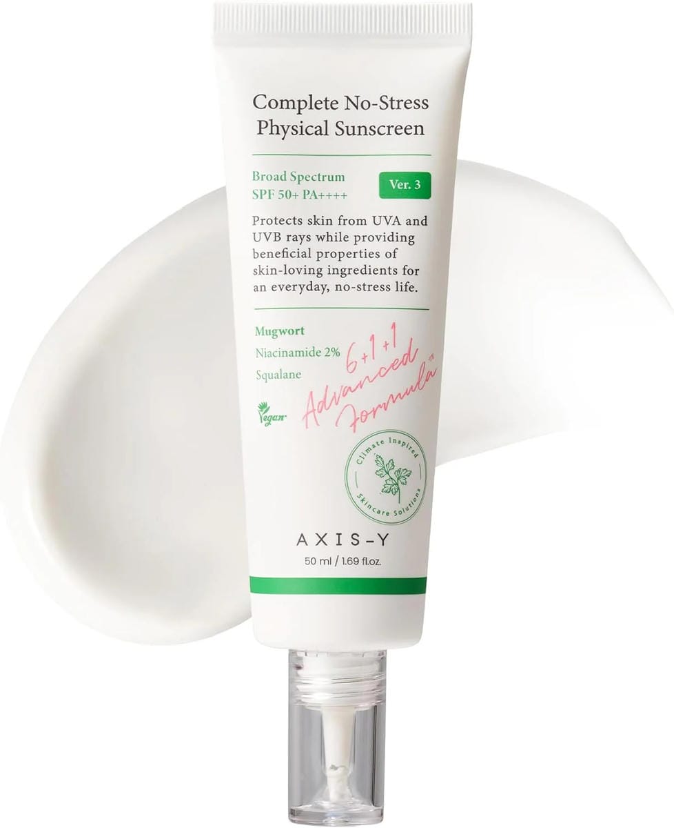Axis-Y, Complete No-Stress Physical Sunscreen, SPF 50+, PA++++, Version 3, 1.69 fl oz (50 ml)Axis-Y, Complete No-Stress Physical Sunscreen, SPF 50+, PA++++, Version 3, 1.69 fl oz (50 ml) - ZM Cosmetics