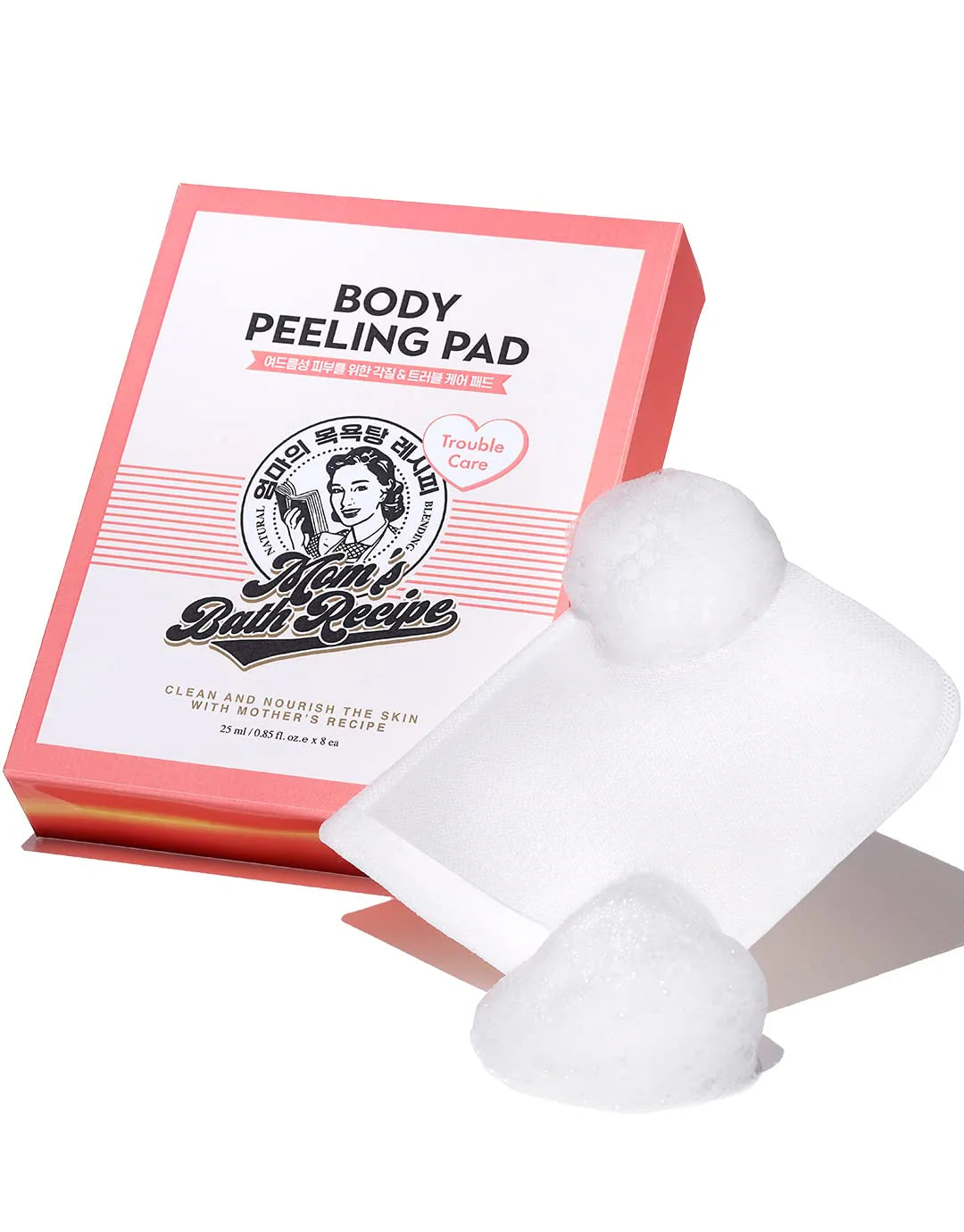 Mom’s Bath Recipe Body Peeling Pad Trouble Care (8 Sheets) - ZM Cosmetics