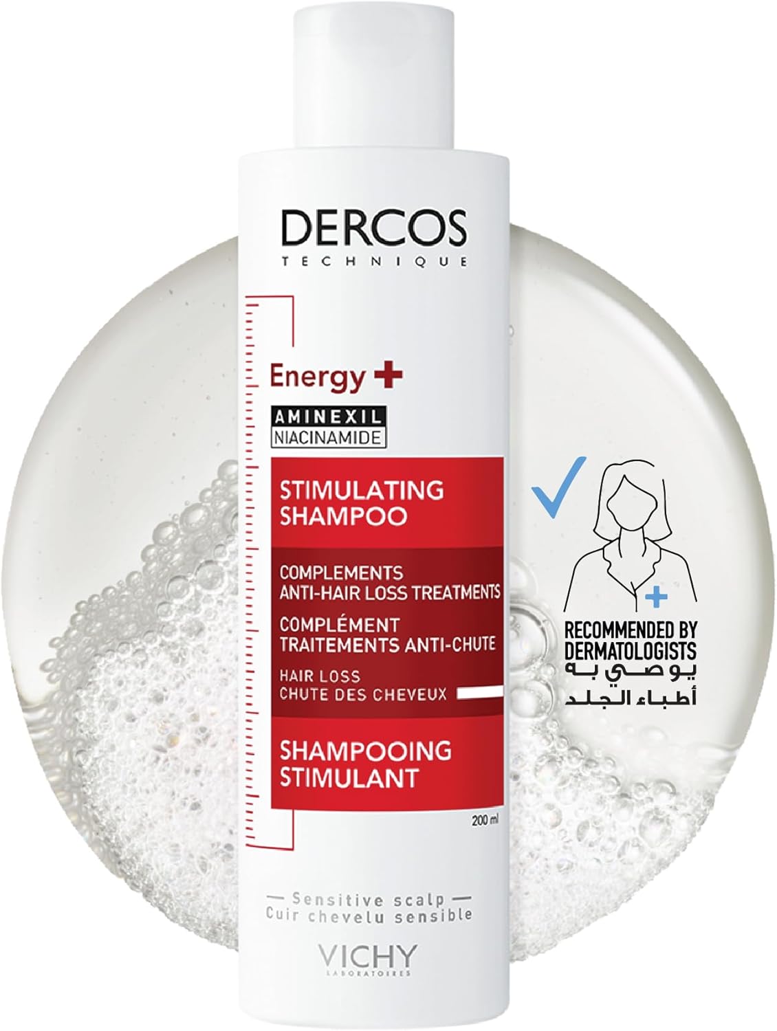 Vichy Dercos Energising Anti-Hairloss Shampoo-200 ml - ZM Cosmetics