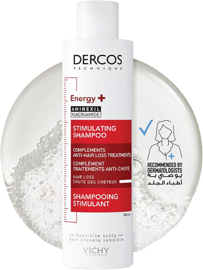 Vichy Dercos Energising Anti-Hairloss Shampoo-200 ml - ZM Cosmetics