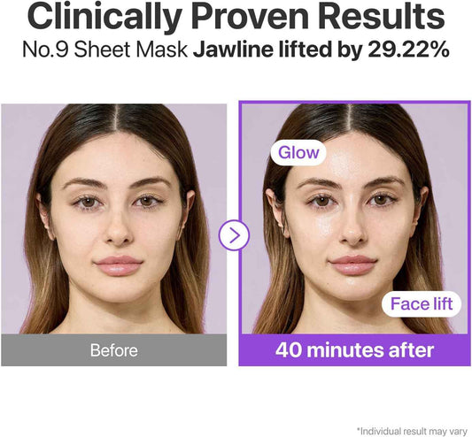 numbuzin No.9 Sheet Mask | NAD+ BIO Lifting-sil Full Face Mask