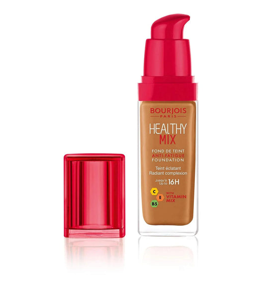 كريم أساس بورجوا هيلثي ميكس السائل المضاد للتعب بتغطية متوسطة 59 عنبر 30 مل