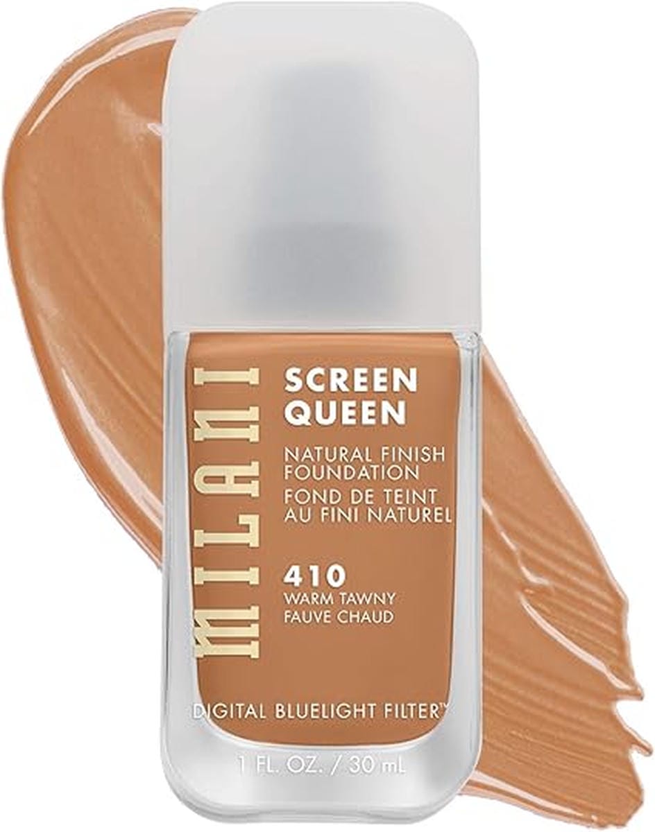 Milani Screen Queen Liquid Foundation Makeup - Cruelty Free Foundation With Digital Bluelight Filter Technology (Warm Tawny) - ZM Cosmetics
