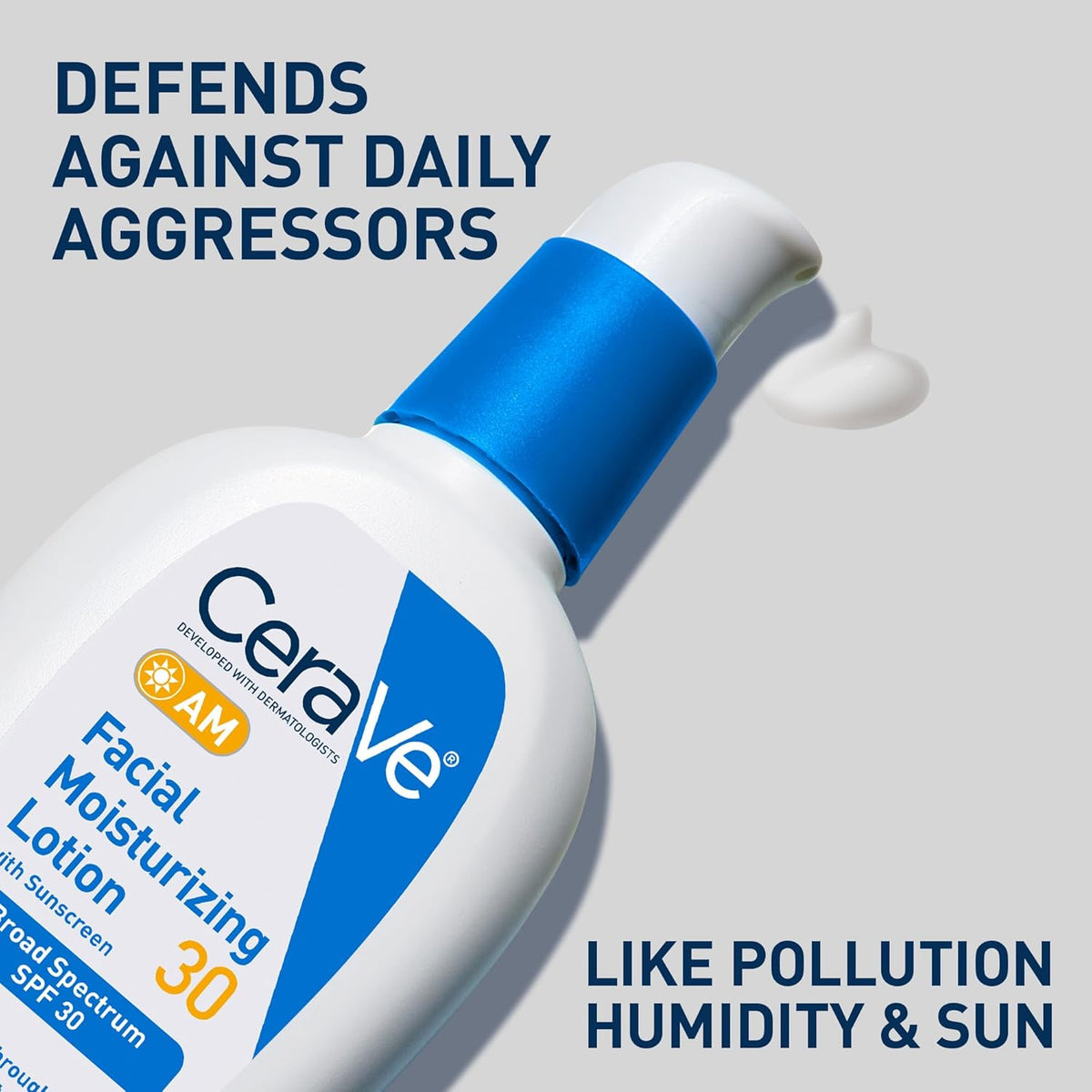 CeraVe  AM Moisturizing Face Lotion with SPF 30, 89 ml - ZM Cosmetics