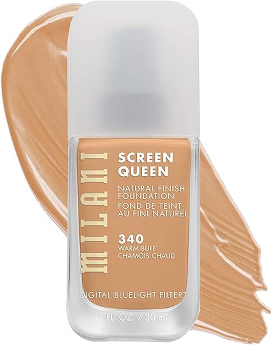 Milani Screen Queen Liquid Foundation Makeup - Cruelty Free Foundation With Digital Bluelight Filter Technology (Warm Buff) - ZM Cosmetics