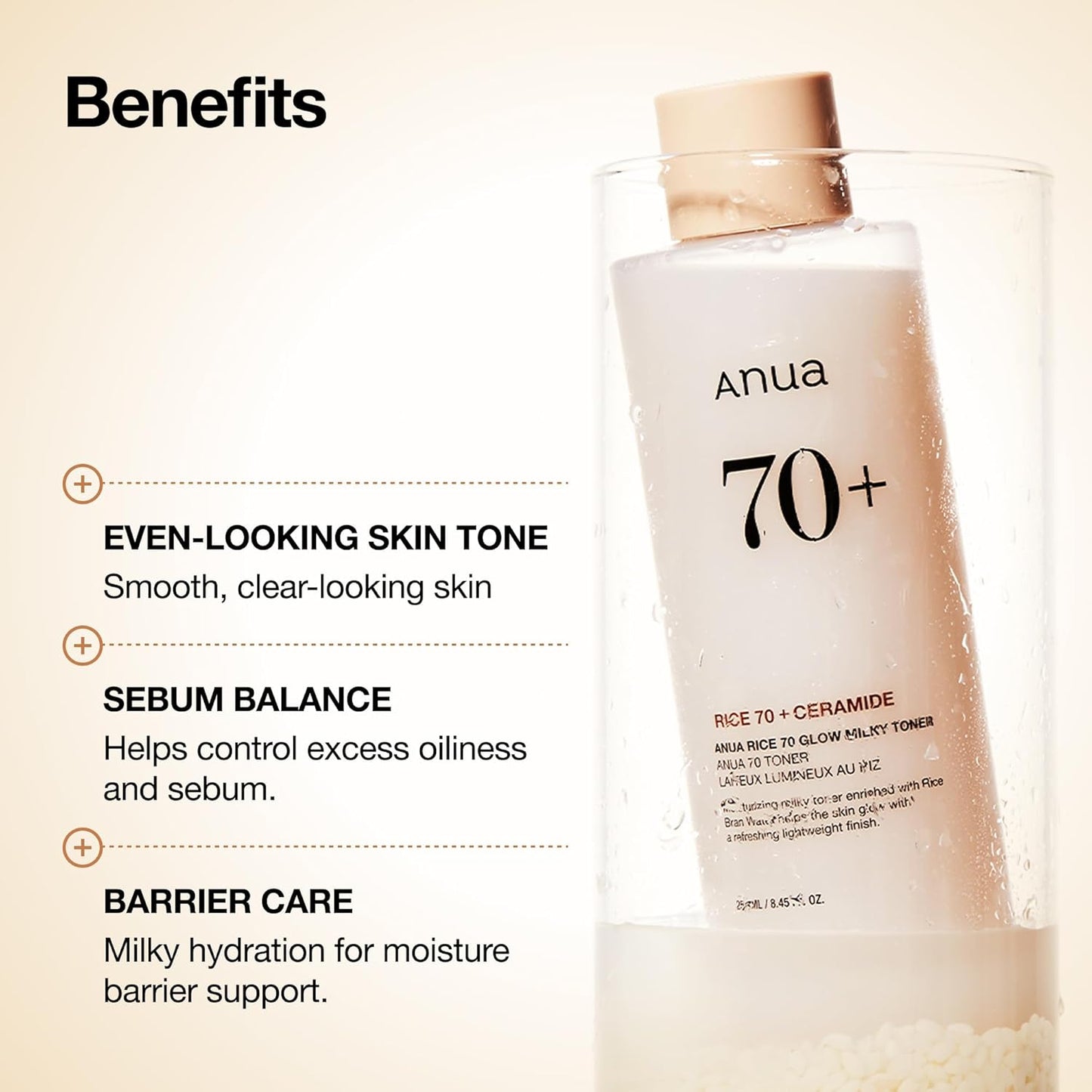 ANUA Rice 70 Glow Milky Toner